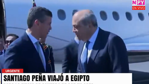 Santiago Peña viajó a Egipto para la firma del acuerdo de paz entre Israel y Hamás
