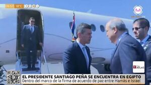 Peña apareció en Egipto sin avisar y recién después contó que fue a una cumbre por la paz