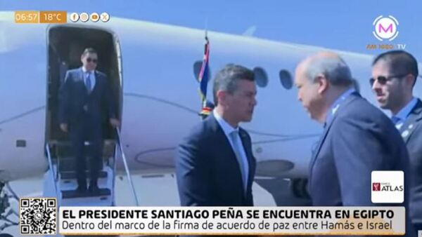 Peña apareció en Egipto sin avisar y recién después contó que fue a una cumbre por la paz