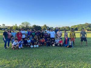 Gran entusiasmo en la previa de "Goles por mi Barrio"
