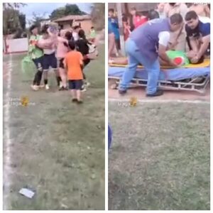 Batalla campal irrumpe final en Lambaré