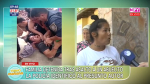 Familia detenida tras asalto a un abuelito, la policía identificó al presunto autor