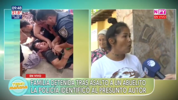 Familia detenida tras asalto a un abuelito, la policía identificó al presunto autor