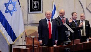 Trump ante el Parlamento de Israel: "Es el fin de una guerra, el fin de una era de terror"