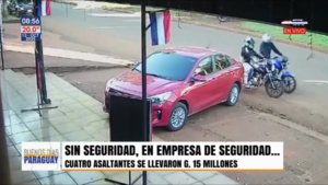 Millonario robo a empresa de seguridad privada en Hernandarias