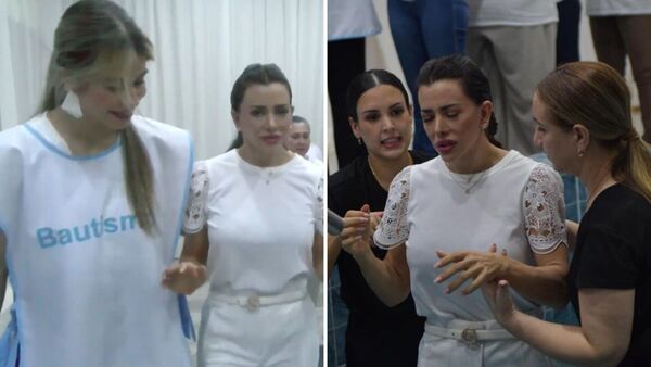 Marly Figueredo se bautizó con profeta y dijo que ahora ya es “otra”