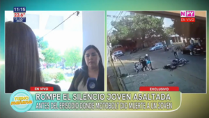 Joven asegura que fue asaltada antes del episodio fatal donde acuchillaron a Bruno Acosta en Luque
