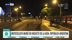 Choque de biciclos deja un fallecido en el viaducto de República Argentina