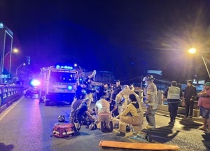Fatal choque entre motos en el viaducto de República Argentina