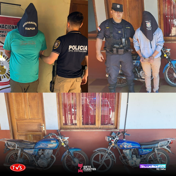 DETIENEN A DOS PERSONAS E INCAUTAN EVIDENCIAS VINCULADAS A ROBO EN OBLIGADO - «TVS DIGITAL»