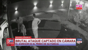 Brutal ataque a una mujer fue captado en cámara