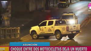 Fatal accidente entre motocicletas