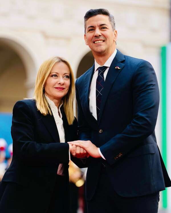 De esto se trató el encuentro entre Peña y Meloni - Política - ABC Color