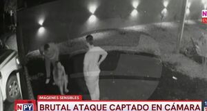 Brutal ataque a una mujer fue captado en cámara