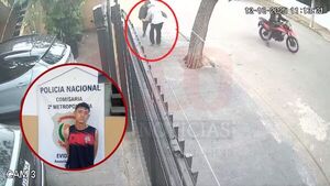Joven con antecedentes es arrestado tras asalto a un abuelo en Asunción