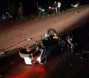 Choque frontal en Tomás Romero Pereira deja dos motociclistas fallecidos