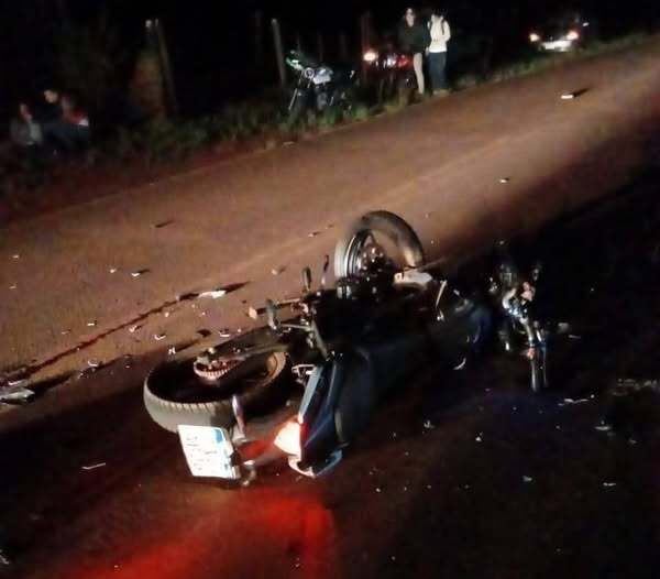 Choque frontal en Tomás Romero Pereira deja dos motociclistas fallecidos