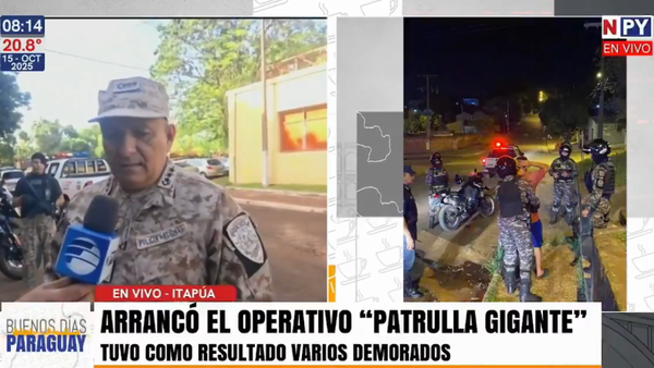 ¿En qué consiste el operativo “Patrulla Gigante” en Itapúa?