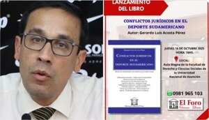 El doctor Gerardo Acosta lanza su cuarto libro sobre Derecho y Deporte - La Tribuna