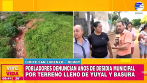 Años de desidia municipal en límite entre San Lorenzo y Ñemby