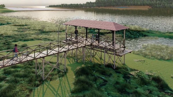 Avanzan obras del nuevo mirador turístico en la histórica ciudad de Humaitá - ADN Digital