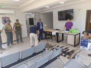 Popular / Ministerio Público supervisó traslado de armas de guerra incautadas