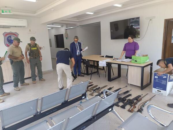 Popular / Ministerio Público supervisó traslado de armas de guerra incautadas