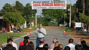 Municipalidad inaugura 230 metros de nuevo empedrado - Noticiero Paraguay