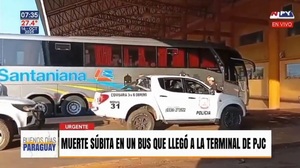 Pasajero de bus llegó muerto a Pedro Juan Caballero