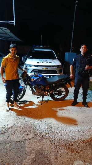 Policía recupera motocicleta hurtada en Encarnación gracias a sistema GPS