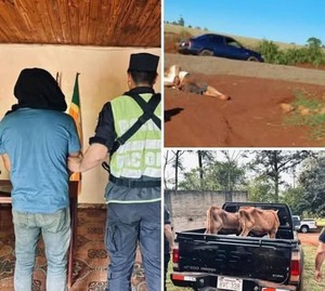 Capataz simuló robo de ganado y fue detenido en Caaguazú