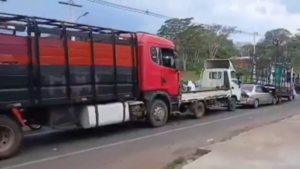 Registran un múltiple choque de vehículos en Ñemby