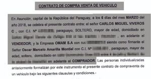La Nación / Según documentos, Viveros vendió auto bajo embargo