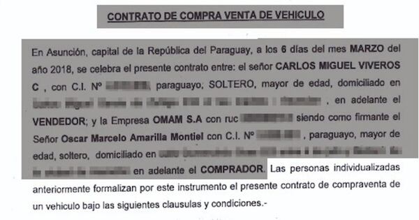 La Nación / Según documentos, Viveros vendió auto bajo embargo