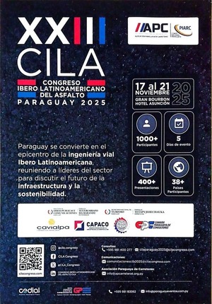 Congreso Ibero-Latinoamericano del Asfalto se realizará en Paraguay con participación de más de veinte países - ADN Digital