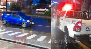 AUTOMÓVIL Y PATRULLERA PROTAGONIZARON COLISIÓN EN ENCARNACIÓN