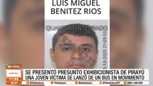 Se presentó el presunto exhibicionista de Pirayú