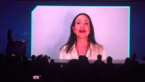 Video: María Corina Machado dice ante la SIP que "dictadores se esfuerzan para controlar a la opinión pública"