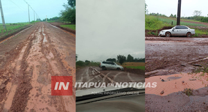 INDIGNACIÓN CIUDADANA POR ESTADO CRÍTICO DE CAMINOS RURALES EN ENCARNACIÓN
