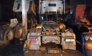 Incendio en transportadora de San Lorenzo: trabajador fue detenido por provocar el fuego » San Lorenzo PY