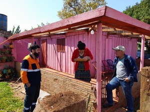 SEN llevó asistencia a familias por afectadas por temporales en Caazapá y Paraguarí