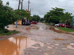 Concepción: lluvia beneficia a la agricultura y ganadería, pero deja calles y rutas en deplorable estado  - Nacionales - ABC Color