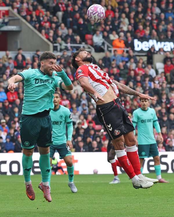 Sunderland, con Alderete de titular, acrecienta la agonía del Wolves - Fútbol Internacional - ABC Color