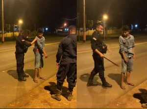 Retienen a joven con arma blanca de 30 cm durante control en Yby Yaú