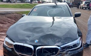 Accidente en el kilómetro 9 dejó dos lesionados