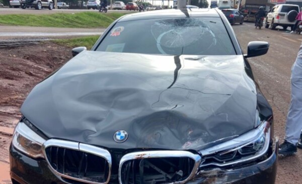 Accidente en el kilómetro 9 dejó dos lesionados