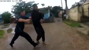 Video: Cámara corporal muestra detención de “Thanos” en las calles de Tacumbú