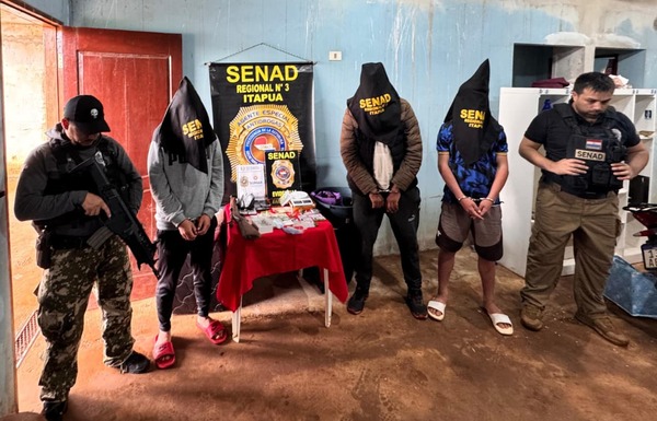 Senad desbarata en San Pedro del Paraná a microtraficantes