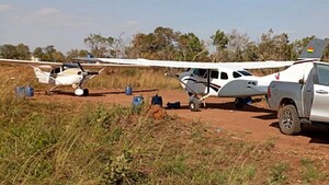 GPS de narcoavionetas revelan ruta de la cocaína en frontera con Brasil