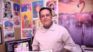 Grillo Benítez El arte de ilustrar la chipa